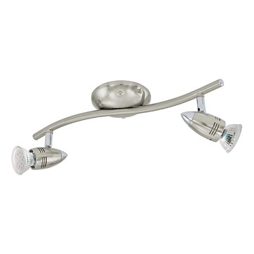 Eglo 78023 - LED Reflektor MAGNUM 2xGU10/3W/230V 3000K mat krom