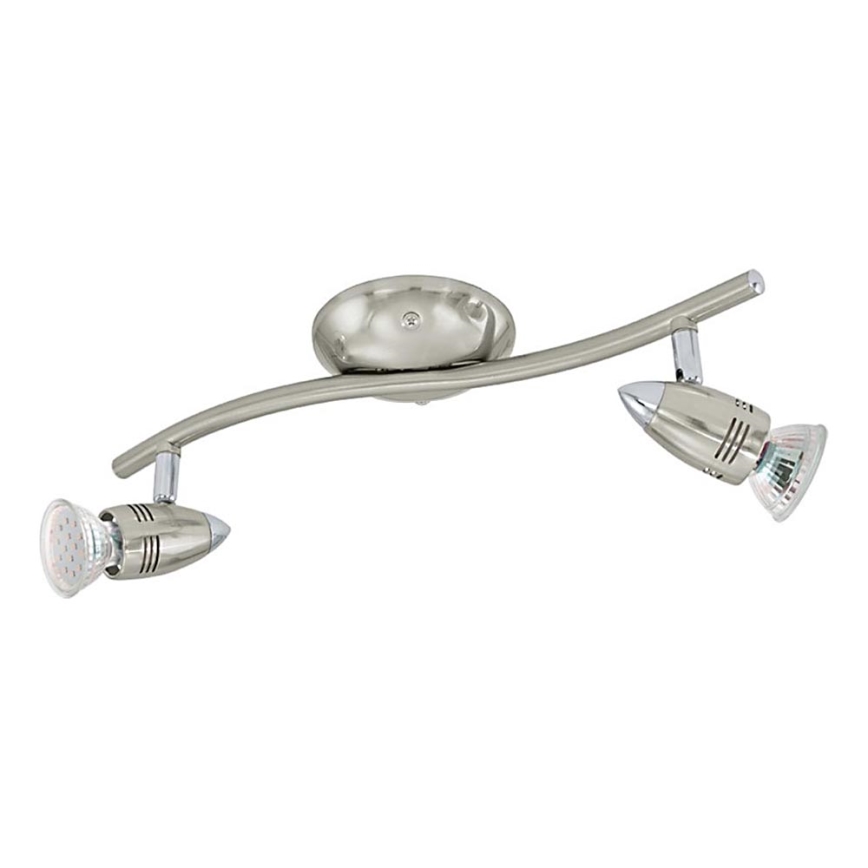 Eglo 78023 - LED Reflektor MAGNUM 2xGU10/3W/230V 3000K mat krom