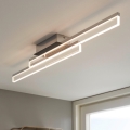 Eglo 780433 - LED Kopalniška stropna svetilka YANGUAS 2xLED/11W/230V 3000K IP44 mat krom