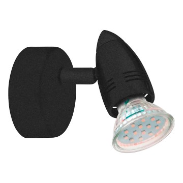 Eglo 780443 - LED Stenski reflektor SABADELL 1xGU10/2,8W/230V 3000K črna