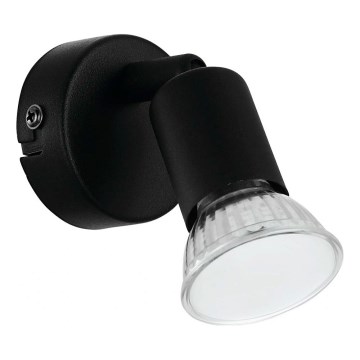 Eglo 780457 - LED Stenski reflektor ESCALERA 1xGU10/2,8W/230V 3000K črna