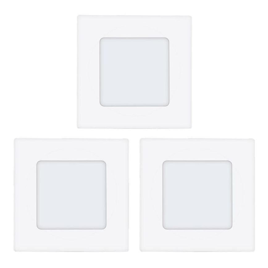 Eglo 78196 - SET 3x LED Vgradna svetilka FUEVA LED/2,7W/230V