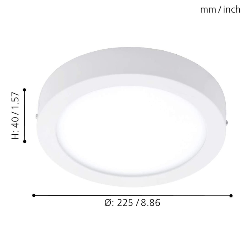 Eglo 78201 - LED Stropna svetilka FUEVA LED/16,5W/230V