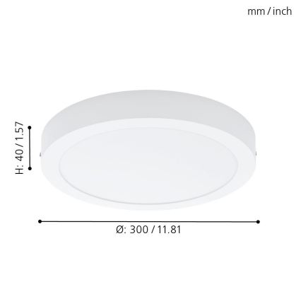 Eglo 78203 - LED Stropna svetilka FUEVA LED/22W/230V