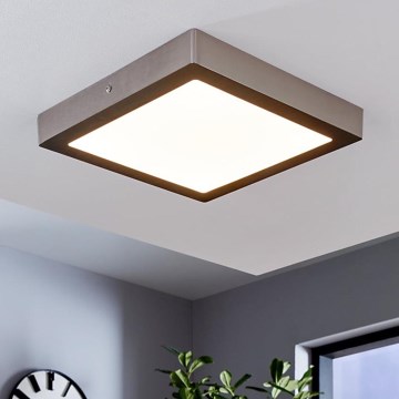 Eglo 78218 - LED stropna svetilka FUEVA LED/22W/230V 30x30 cm matni krom