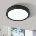 Eglo 78676 - LED stropna svetilka FUEVA LED/17W/230V, premer 21 cm, črna