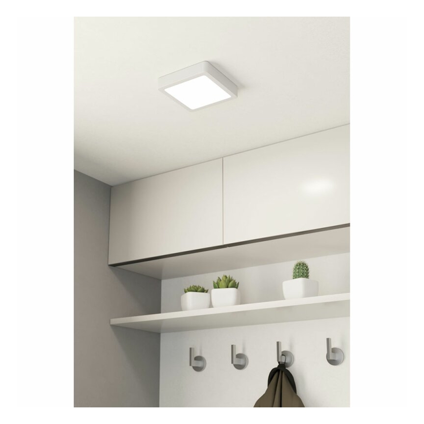 Eglo 78678 - LED stropna svetilka FUEVA LED/11W/230V 16x16 cm bela