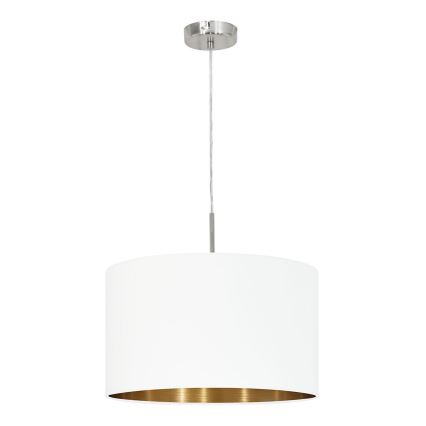 Eglo 78695 - Lestenec na vrvici PASTERI 1xE27/60W/230V bela