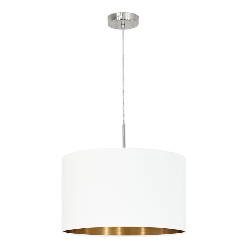 Eglo 78695 - Lestenec na vrvici PASTERI 1xE27/60W/230V bela
