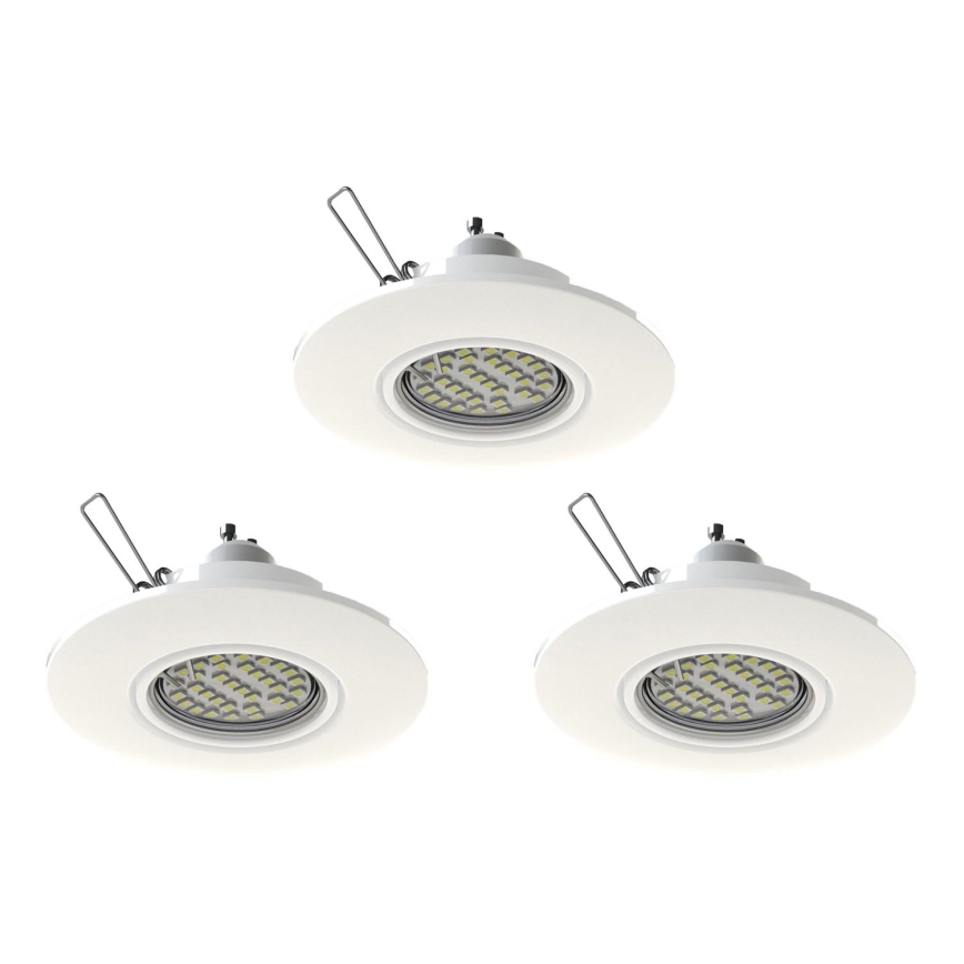 Eglo 78704 - SET 3x LED Vgradna svetilka PENETO 1xGU10/3,3W/230V bela