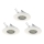 Eglo 78704 - SET 3x LED Vgradna svetilka PENETO 1xGU10/3,3W/230V bela
