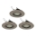 Eglo 78705 - SET 3x LED Vgradna svetilka PENETO 1xGU10/3,3W/230V mat krom