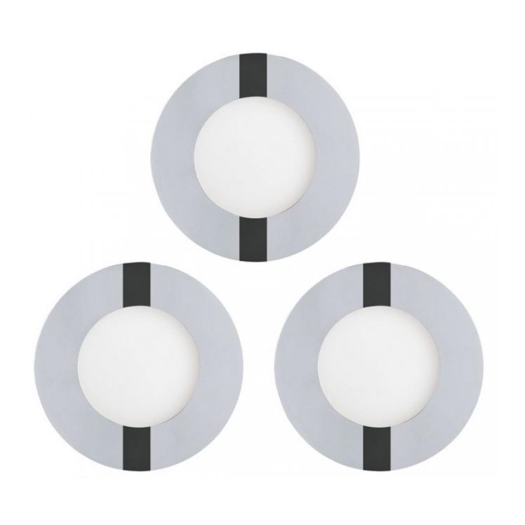 Eglo 78733 - SET 3x LED Kopalniška vgradna svetilka FUEVA 1xLED/2,7W/230V IP44