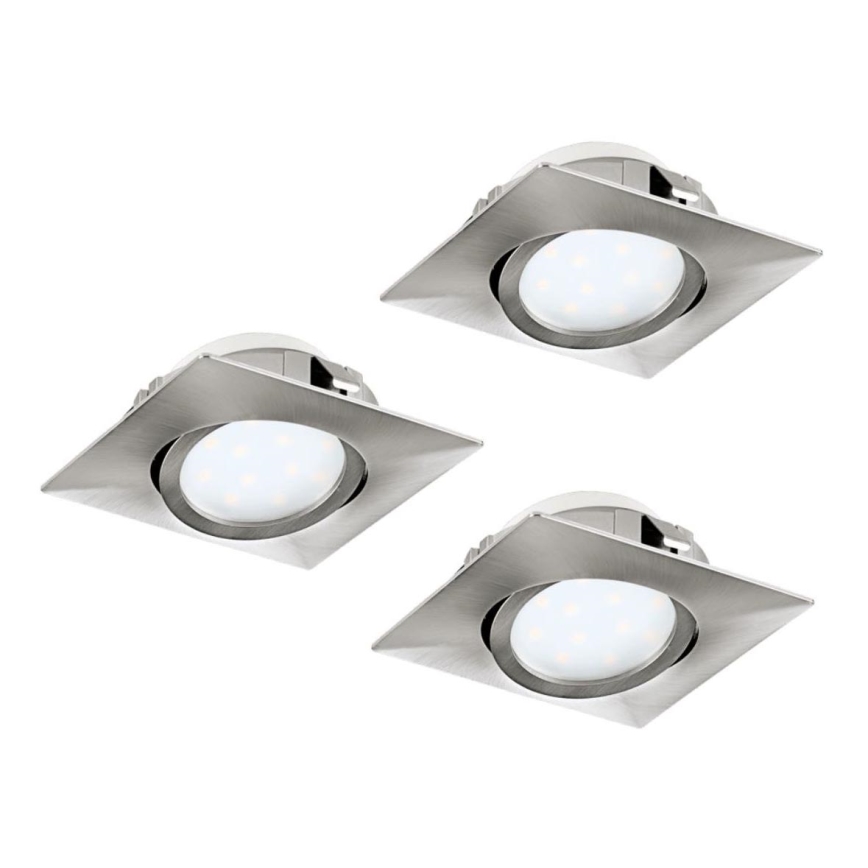 Eglo 78758 - SET 3x LED Vgradna svetilka PINEDA LED/6W/230V