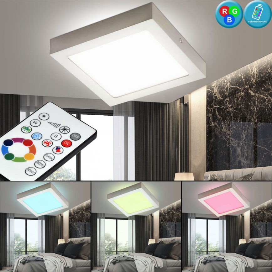 Eglo 78768 - LED RGB Zatemnitvena stropna svetilka TINUS 1xLED/6W/230V