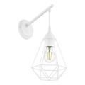 Eglo 79084 - Stensko svetilo BYRON 1xE27/60W/230V bela
