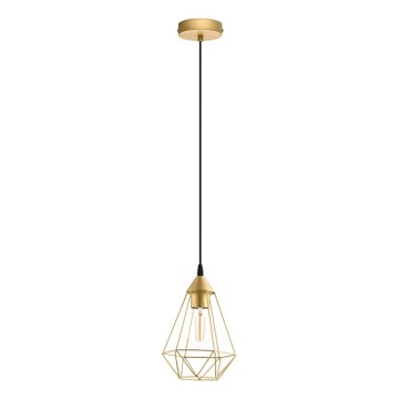 Eglo 79259 - Viseča svetilka BYRON na kablu, 1xE27/60W/230V, medenina