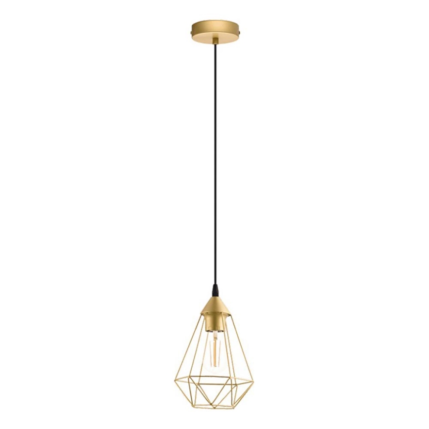 Eglo 79259 - Viseča svetilka BYRON na kablu, 1xE27/60W/230V, medenina