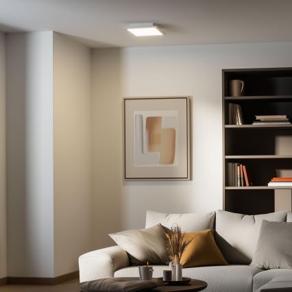 Eglo 79322 - LED Zatemnitvena stropna svetilka SALOBRENA LED/16W/230V 4000K 30x30 cm bela