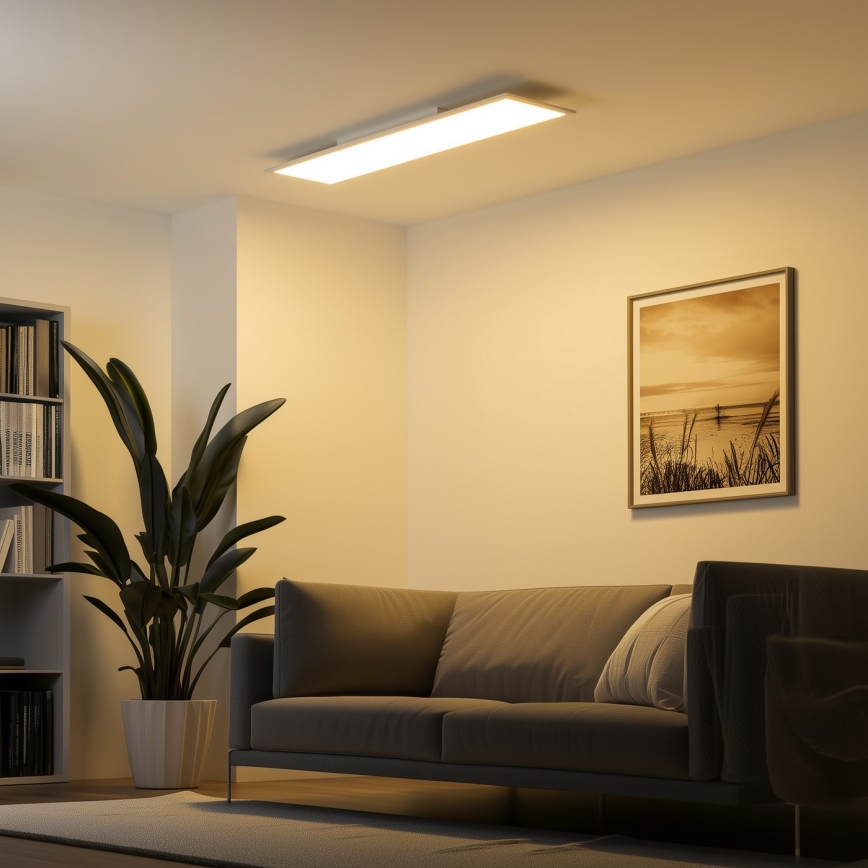 Eglo 79328 - LED Stropna svetilka SALOBRENA-RW LED/34W/230V 2700/4000K 120x30 cm bela