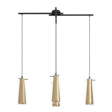 Eglo 79344 - Lestenec na vrvici PINTO GOLD 4xE27/40W/230V zlata