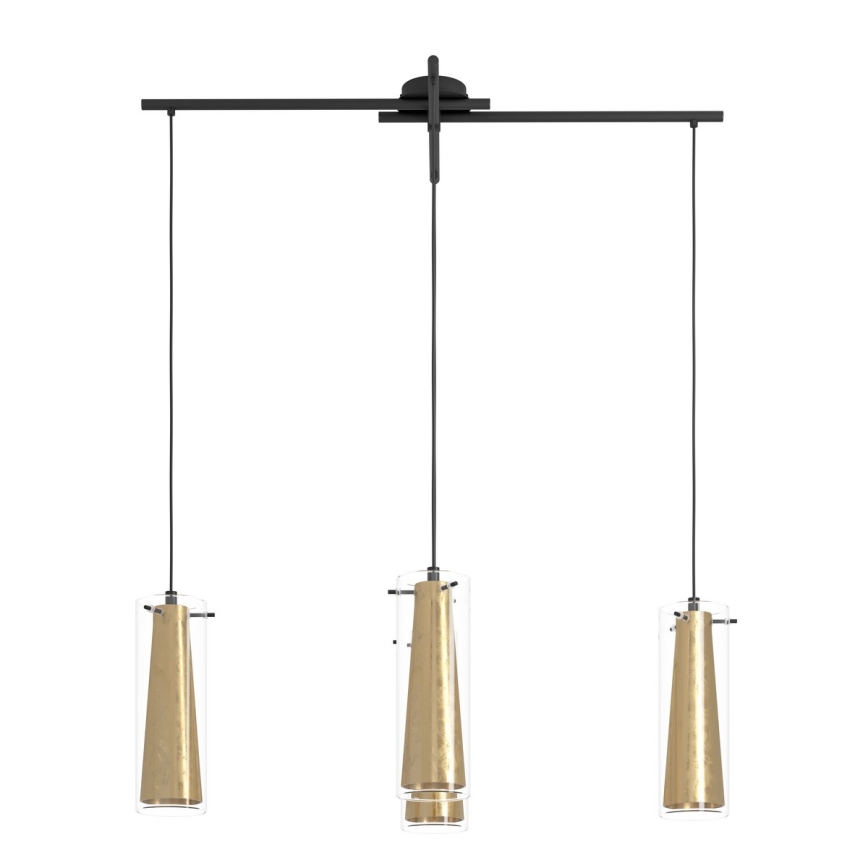 Eglo 79344 - Lestenec na vrvici PINTO GOLD 4xE27/40W/230V zlata