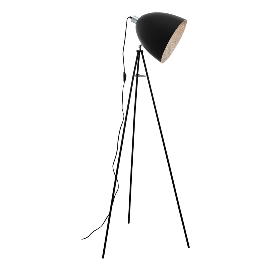 Eglo 79377 - Stoječa svetilka MAREPERLA 1xE27/60W/230V črna
