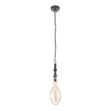 Eglo 79407 - LED lestenec na verigi PENSILVA 1xE27/8W/230V črna