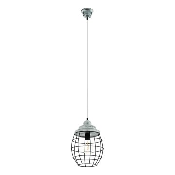 Eglo 79435 - Lestenec na kablu BAMPTON 1xE27/60W/230V siva/črna