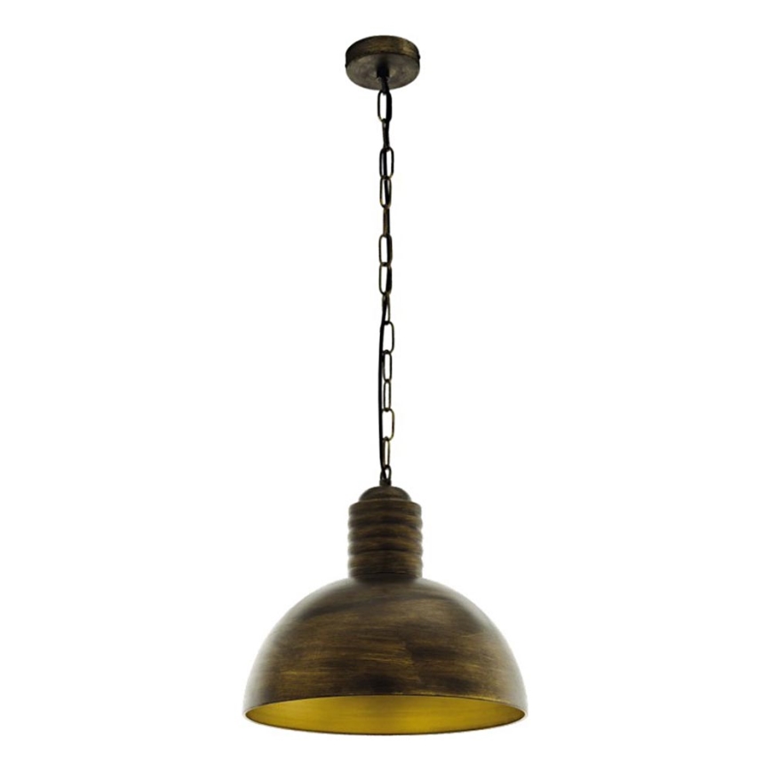 Eglo 79442 - Lestenec na verigi GOLDING 1xE27/60W/230V patina