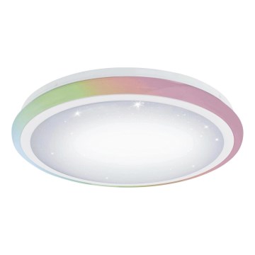Eglo 79512 - LED RGB zatemnljivo stropno svetilo LIPARI LED/24W/230V + daljinski upravljalnik