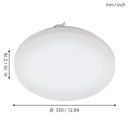 Eglo 79523 - LED Kopalniška stropna svetilka TUSCOLA LED/14,6W/230V IP44