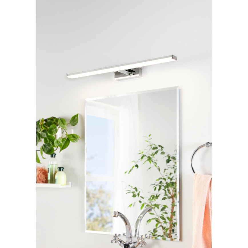 Eglo 79533 - LED Kopalniška luč za osvetlitev ogledala SARNOR LED/11W/230V 60 cm IP44 sijajni krom
