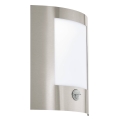 Eglo 79601 - Zunanja stenska svetilka s senzorjem FIDELIDAD 1xE27/60W/230V IP44