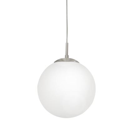 EGLO - Lestenec na vrvici 1xE27/60W/230V pr. 25 cm bela