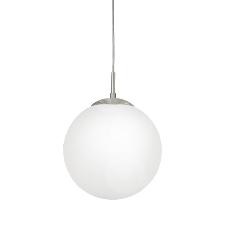 EGLO - Lestenec na vrvici 1xE27/60W/230V pr. 25 cm bela
