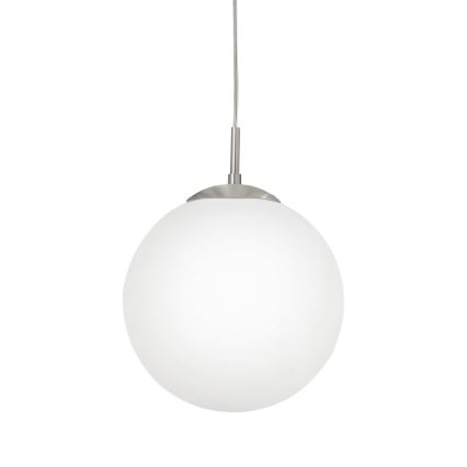 EGLO - Lestenec na vrvici 1xE27/60W/230V pr. 30 cm bela