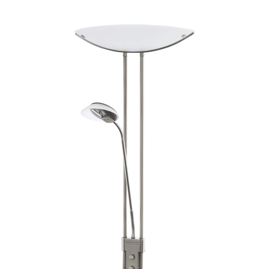 EGLO - Zatemnjevalna talna svetilka BAYA 1xR7s/230W+1xG9/33W matni krom