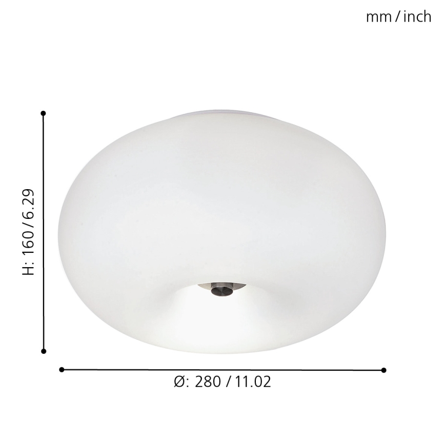 EGLO - Stropna svetilka OPTICA 2xE27/60W pr. 28 cm