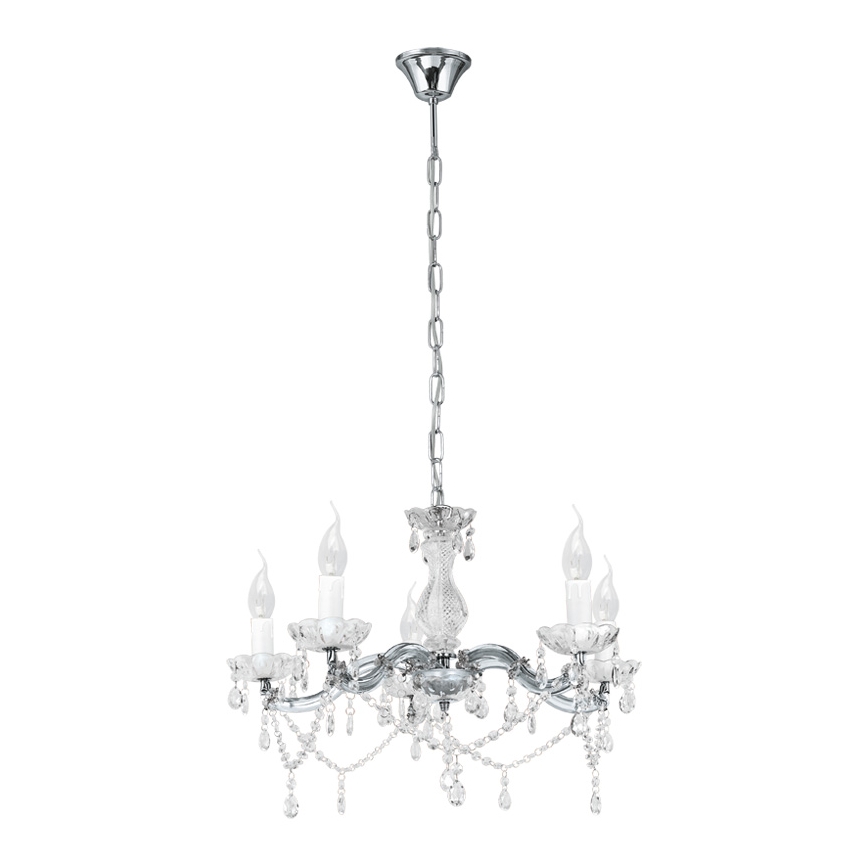 EGLO 86983 - Lestenec na verigi MOZART1 5xE14/40W