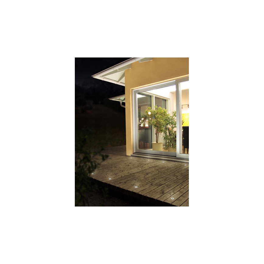 EGLO 88568 - KOMPLET 3x LED Zunanja luč za dovozno pot PARK 6 3xLED/0,18W okrogla