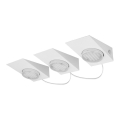 Eglo 89608 - Komplet 3x točkovnih stropnih svetil KOB 3x GX53/7W/230V