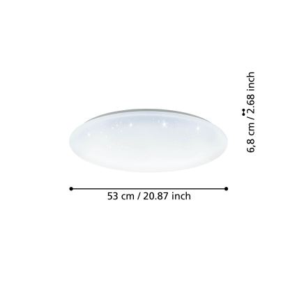 Eglo - LED Zatemnitvena stropna svetilka LED/44,8W/230V 2700-6500K ZigBee