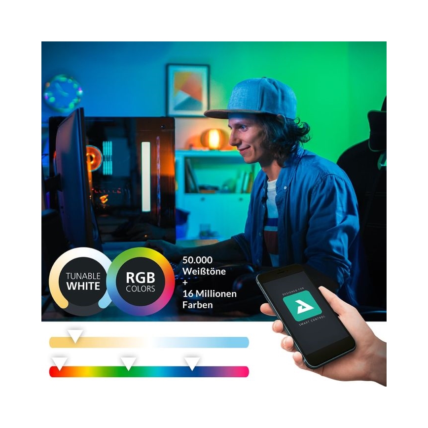 Eglo - LED RGBW Zatemnitvena kopalniška osvetlitev ogledala 15,6W/230V IP44 ZigBee