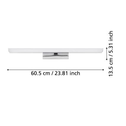 Eglo - LED RGBW Zatemnitvena kopalniška osvetlitev ogledala 15,6W/230V IP44 ZigBee