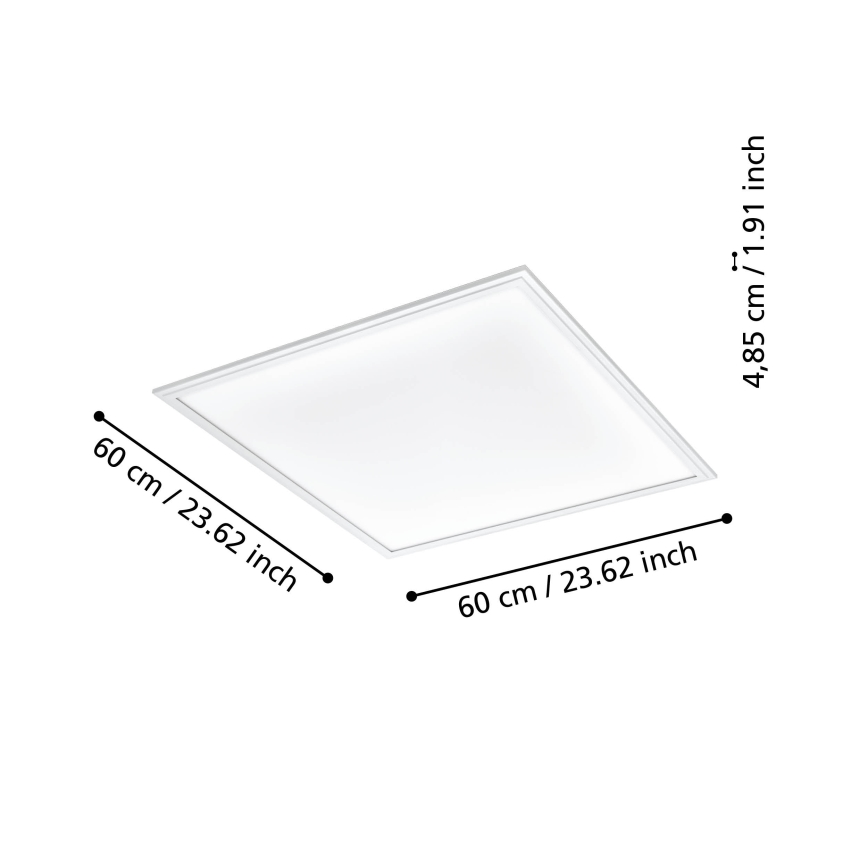 Eglo - LED Zatemnitvena stropna svetilka LED/33W/230V bela ZigBee