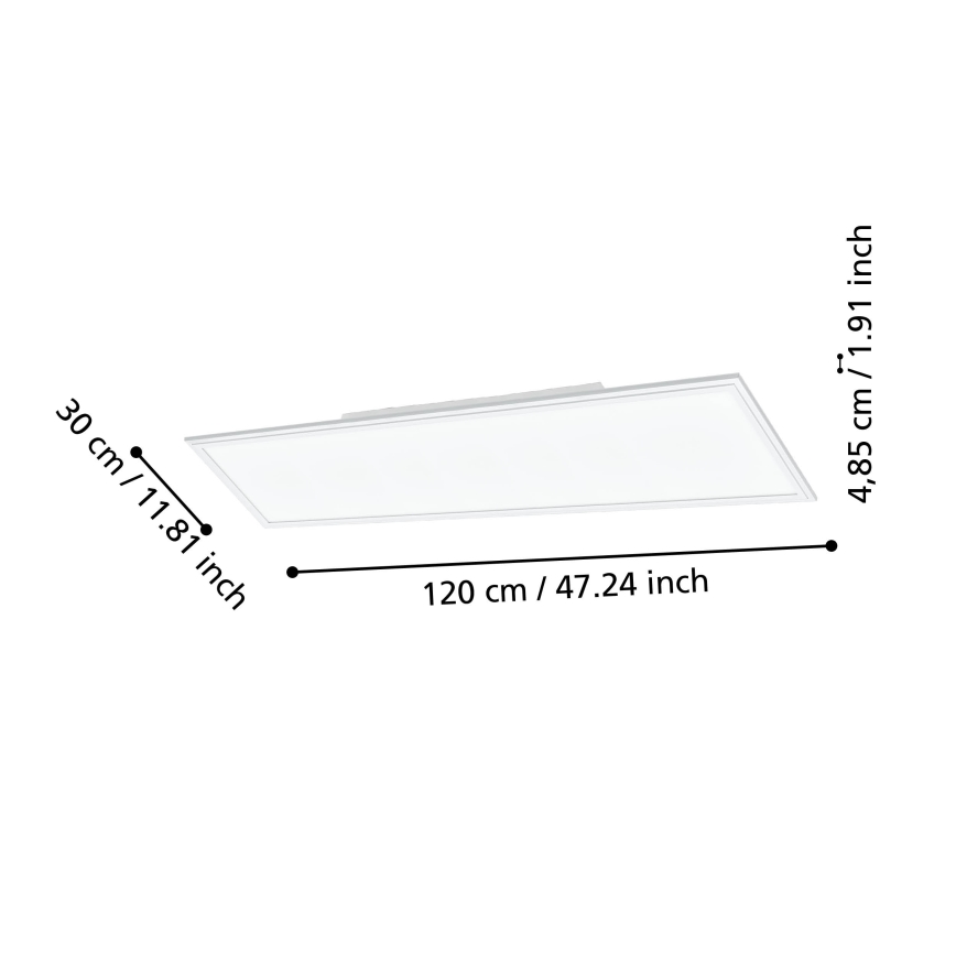Eglo - LED Zatemnitvena stropna svetilka LED/33,5W/230V bela ZigBee