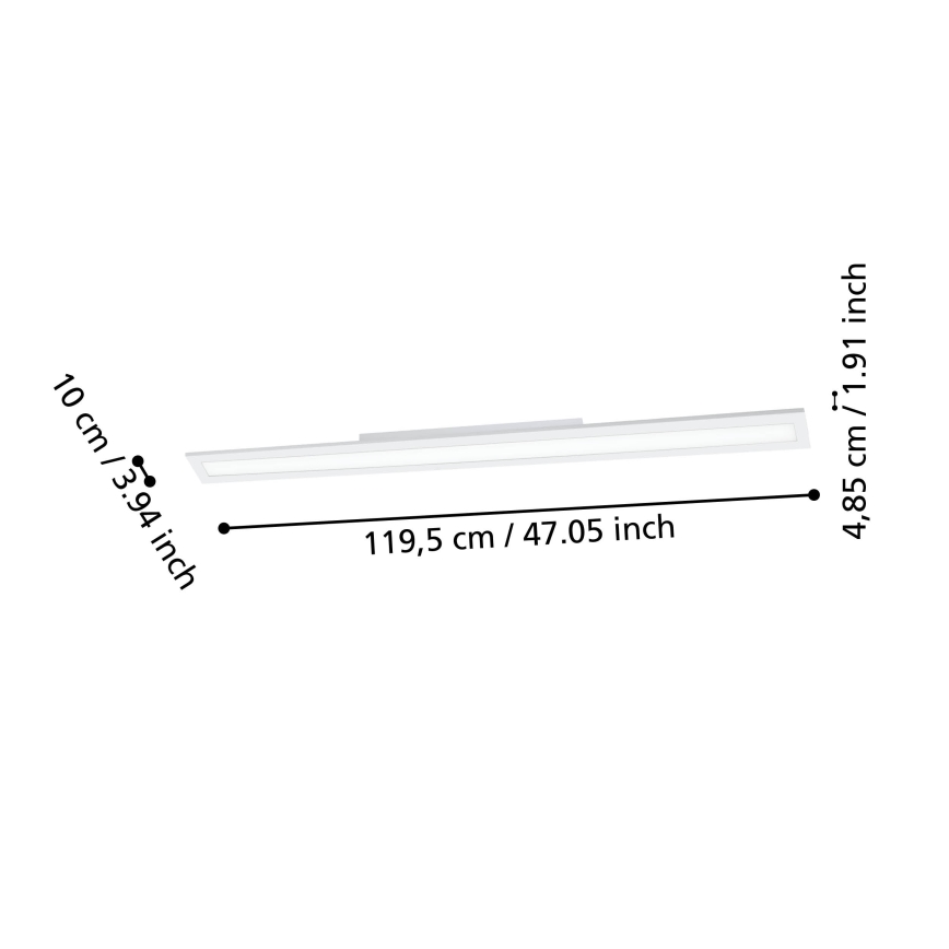 Eglo - LED Zatemnitvena stropna svetilka LED/33,5W/230V 2700-6500K bela ZigBee