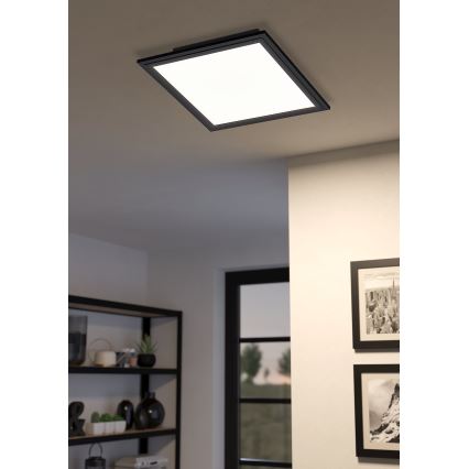 Eglo - LED Zatemnitvena stropna svetilka LED/15,3W/230V 2700-6500K črna ZigBee