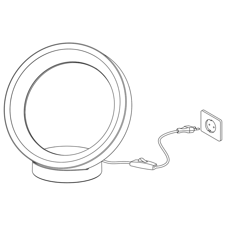 Eglo - LED RGBW Zatemnitvena namizna svetilka LED/16W/230V ZigBee